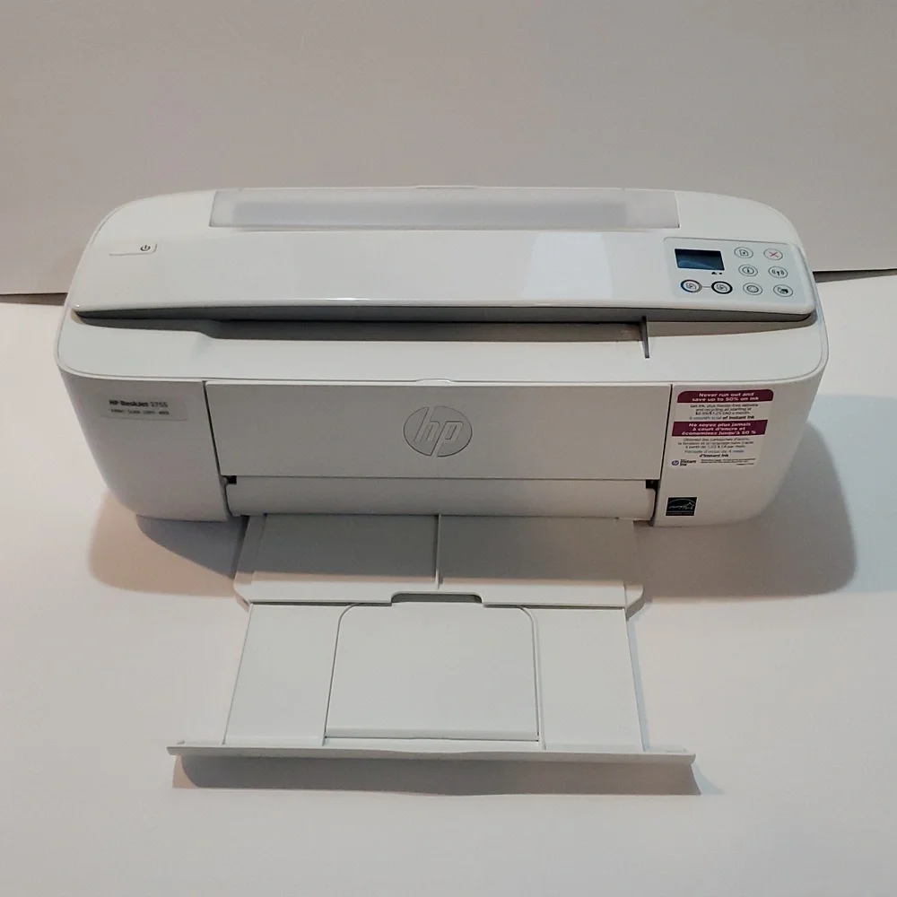HP DeskJet 3755 Gray and White Printer Scanner